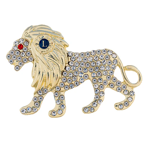 LION CRYSTAL PIN