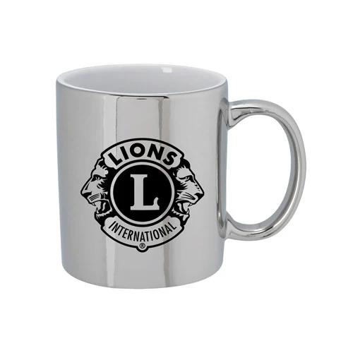 SILVER IRIDESCENT MUG