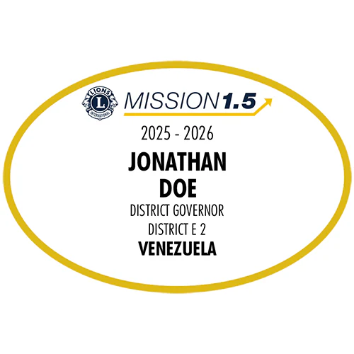 DISTRICT GOVERNOR BADGE - MISSION TO GROW