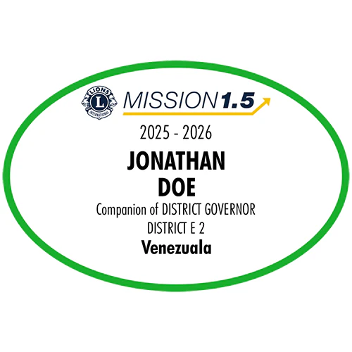 DISTRICT GOVERNOR COMPANION BADGE - MISSION TO GROW