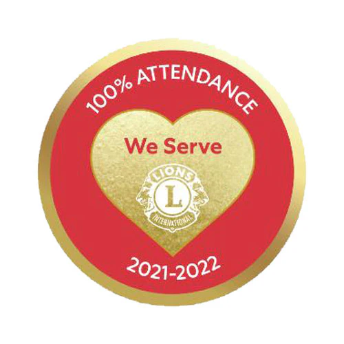 100% ATTENDANCE PIN 2021-2022